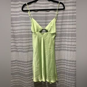 NWT Zara silk mini dress with cut out detail Women’s XS
